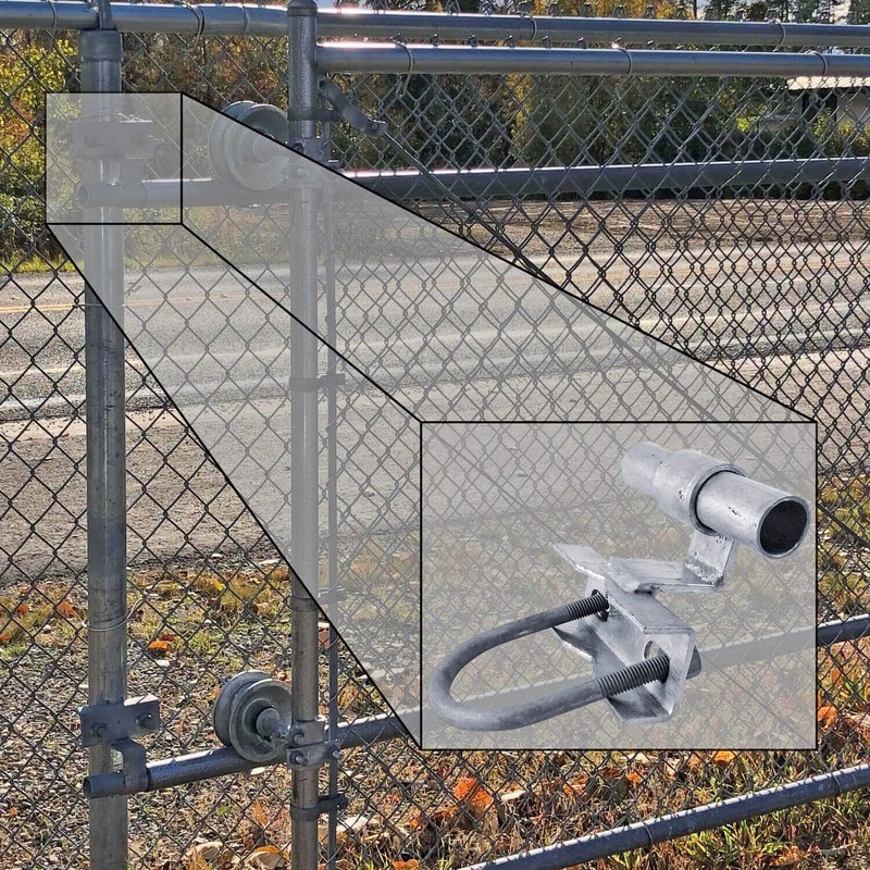 Jake Sales Rolling/Sliding GATE Track Bracket: for 1-5/8" Track Pipe