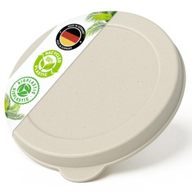 Falkenhorn BIO Dosendeckel – 1x Groß (99 mm) – für Konservendosen 800 g – Creme – BPA-frei, nachhaltig, spülmaschinengeeignet – aus Zuckerrohr – Made in Germany