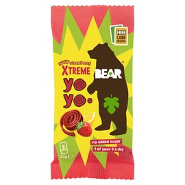 Bear Yoyo's Super Sour Strawberry & Apple Snack, 20g