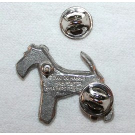 Wire Fox Terrier Dog Harris Fine PEWTER PIN Jewelry Art USA Made