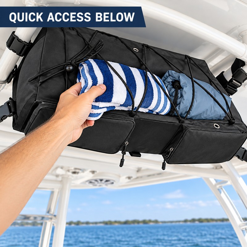 600D Oxford T-Top Boat Life Jacket Storage Bag, 35 x