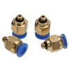 PC4-M5 20Pcs Air Pipe Pneumatic Connector Fittings, Quick Male Thread