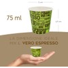 COFFISANO 200 Colourful Coffee Glasses | Paper Cups 75 ml
