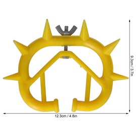 10pcs Calf Weaner, Cow Nose Thorn Thick Plastic Cattle Nose Clip Livestock Animal Weaner for Cow Cattle Farm Livestock (Yellow)