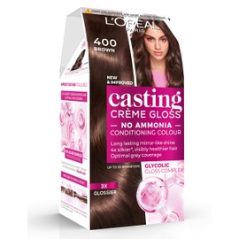 L'Oreal Paris L'Oréal Paris Casting Crème Gloss, Semi-Permanent Hair Dye, Radiant & Natural Colour, Shade: Brown 400