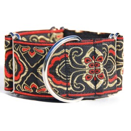 SightHound Gang Martingale Dog Collar for Greyhound Saluki Whippet and Other Breeds with Similar Neck 2" Wide (L 14"-18")