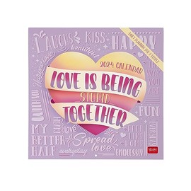 Legami - Wall Calendar 2024 Planner, 12 Months and Year Planner, Space for Notes and Notes, Week Number, Zodiac and International Holidays, Single Cellophane Print, 30 x 29 cm