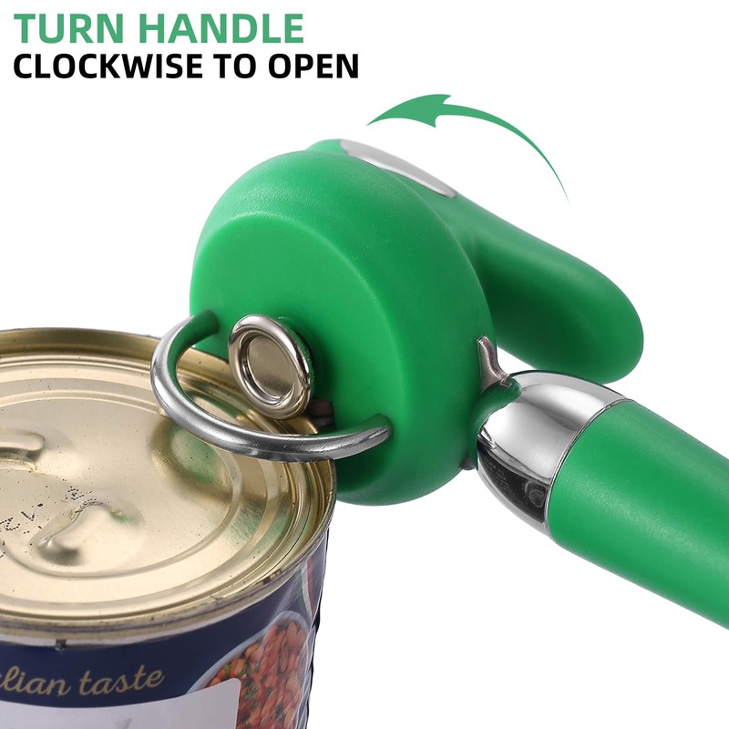 Can Opener Manual Tin Opener Stainless Steel Heavy Duty, Oversized