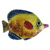 Ceramic Fish Wall Hangers - Set of 3 Shapes (Yellow)