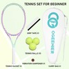 OGEENIER 27" Tennis Racket for Adults, Pre-Strung Tennis Racquet for