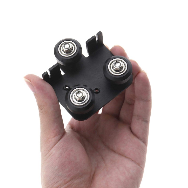 Create idea 3D Printer Back Support Plate with Pulley for