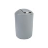 axentia Swing Lid Bin 5 L Matt Grey