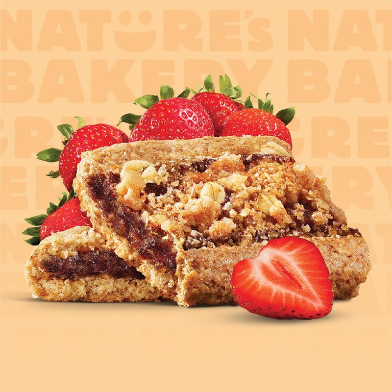 Nature’s Bakery Oatmeal Crumble Bars, Strawberry, Real Fruit, Vegan, Non-GMO,