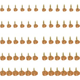 FKKFSS U Shape High Heel Tip丨10 Size 60 Pcs Non-Slip Replacement Heels, Three Colours, Suitable for Women's High Heels, Pumps, Heeled Boots, Mending Shoes (Khaki, one Size)