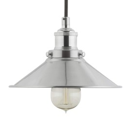 Linea di Liara Andante Farmhouse Pendant Lighting for Kitchen Island Industrial Hanging Light Fixtures Brushed Nickel Pendant Light for Kitchen Sink, LED Bulb Included, UL Listed