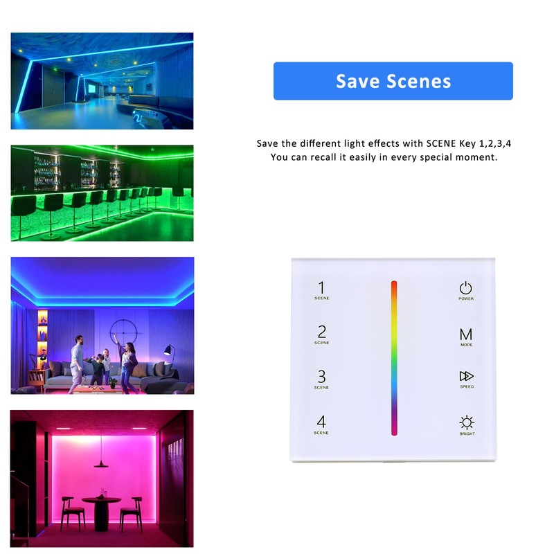 JOYLIT RGB LED Controller 12-24V 3 Channel x 4A/CH, 2.4GHz