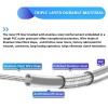 MOFUN 72 11/16" Stainless Steel Braided Clutch Cable For Harley
