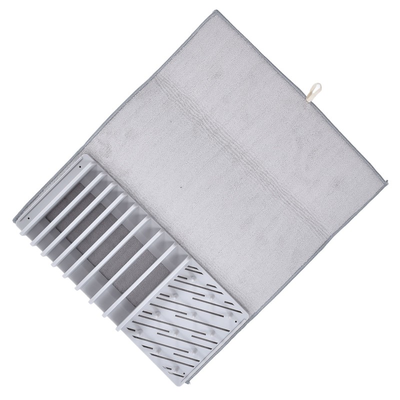 Dish Drying Mat with Rack Water Absorption Folding Design Dish