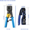 CHZHLM RJ45 Crimp Tool Kit All in One Pass Through