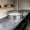 Alumexsan Arrocera Baja De Aluminio De 5 Litros, 28cm De
