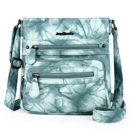 Angel Barcelo Crossover Purse and Handbags Crossbody Bags for Women,Ultra Soft Leather Neatpack Bag Shoulder Purses Green