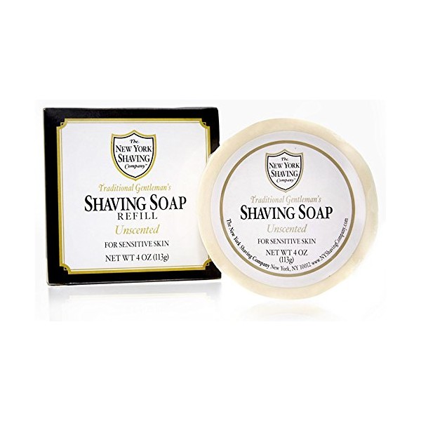 The New York Shaving Company Unscented Shaving Soap Refill
