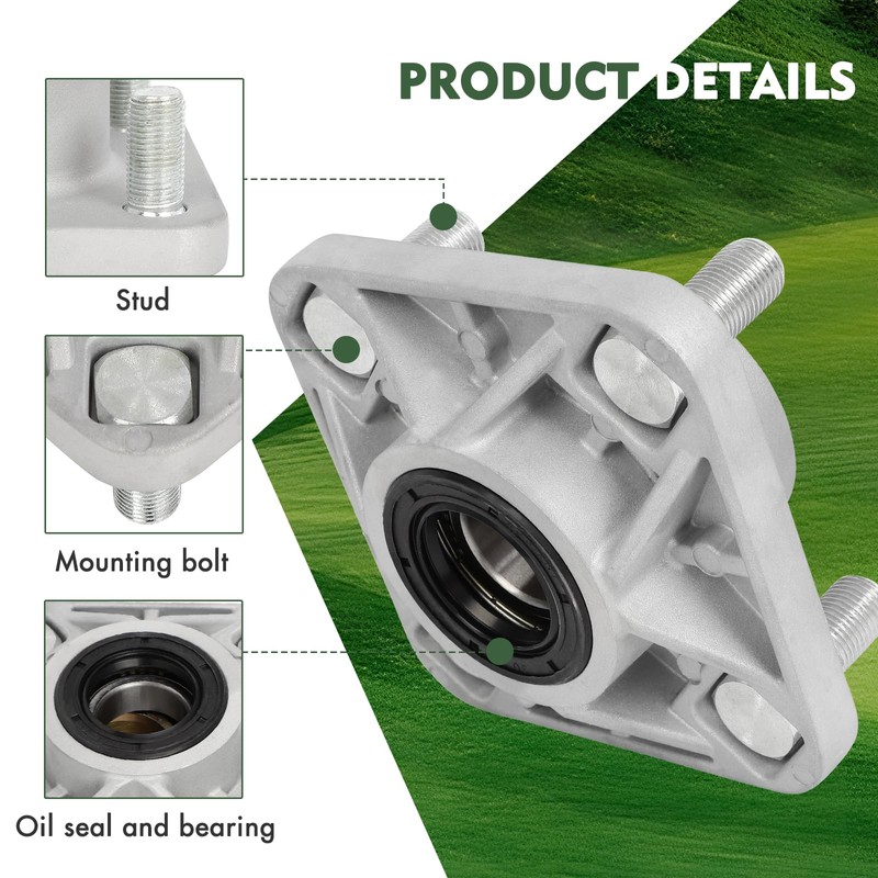 2 Pack Aluminum Golf Cart Front Wheel Hub Assembly, Fit