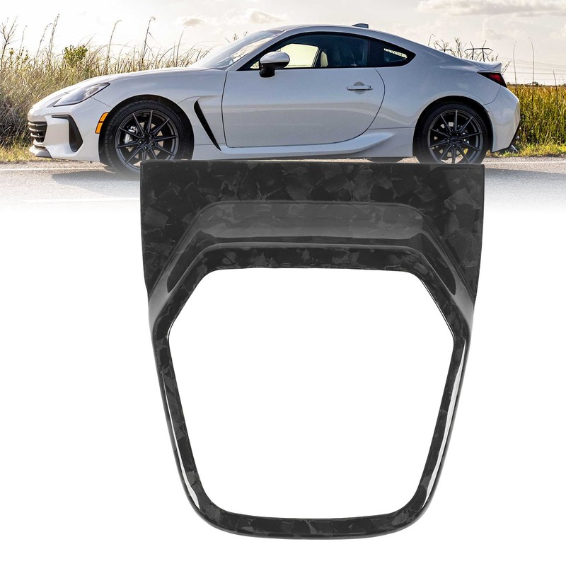 Car Gear Box Cover Trim Carbon Fiber Console Shifter Panel