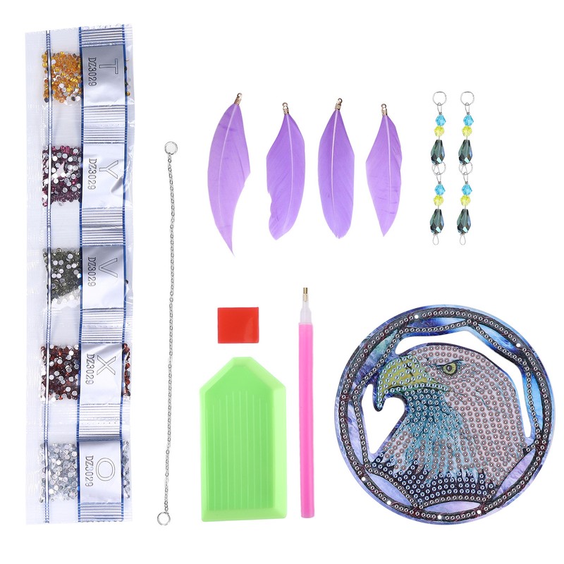 Diamond Painting Pendant DIY Eagle Diamond Painting Dreamcatcher Window Ornament