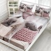 AILONEN Cat Fitted Sheet Set Cat Bedding Sets for Girls,Cat