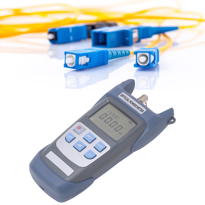 Optical Fiber Power Meter Optic Cable Tester ‑50~+26dbm with LED