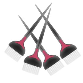 OHPHCALL 4pcs Professional Hair Dyeing Brushes Comb for Salon Home Use Soft Bristles for Even Application Mixing for All Hair Types Black Jm