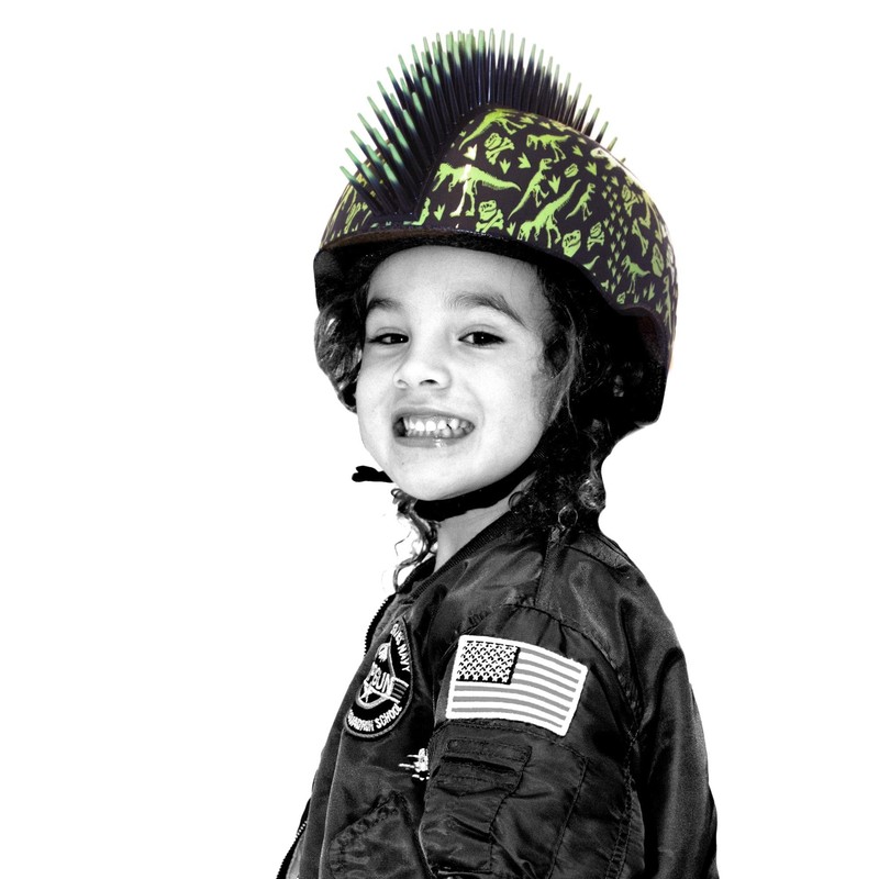 C-Preme Unisex Youth Raskullz T-rex Bonez Mohawk Tdlr Blk 3+
