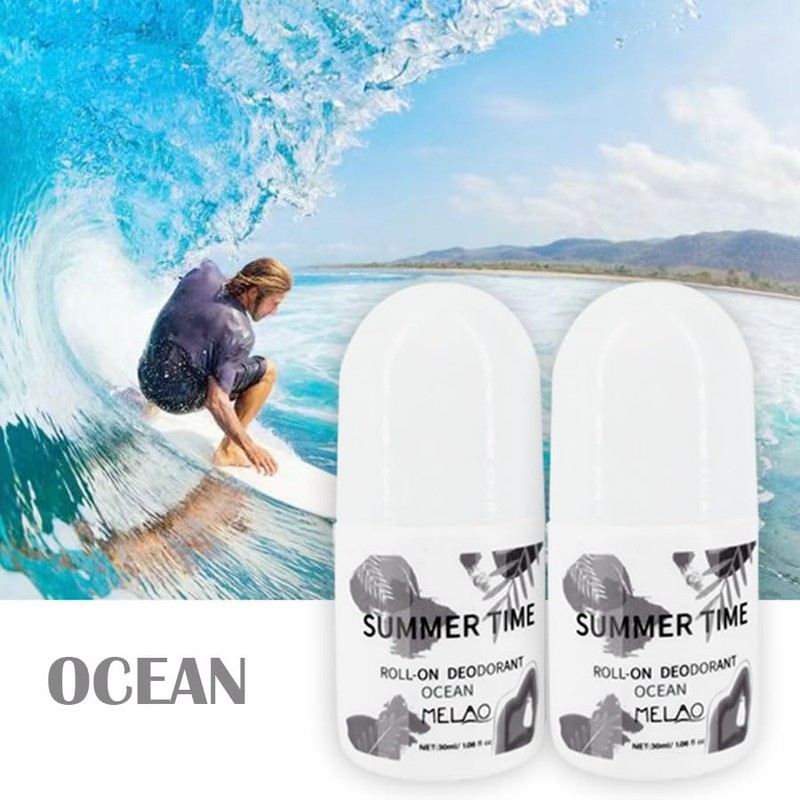 3 Pack MELAO Summer Time Roll-On Deodorant for Women &