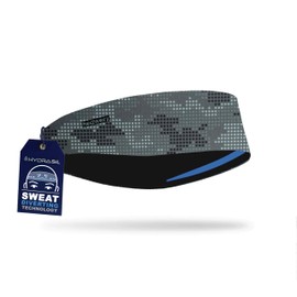 Hydra2 Headbands for Maximum Sweat Diversion | Lightweight and Breathable Headband Design for Athletes, Running, Gym, and Outdoor Workouts | H2 Flatweave, Digi Camo Black