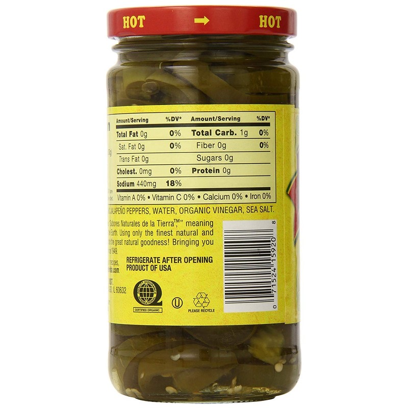 La Preferida Organic Jalapeno Nacho Slices, Hot, 11.5 Ounce (Pack