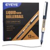 EYEYE Black Rollerball Pens 12 Pack 0.7mm Medium Point, Quick