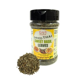 Hida Beauty Cut and Sifted Dried Thai Sweet Basil Leaves 1.0 OZ Perfect for Blend Seasoning Asian Cuisines Cooking herbs spices