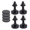 WOONEKY 4pcs Adjustable Heavy Duty Furniture Levelers with Nut Thread