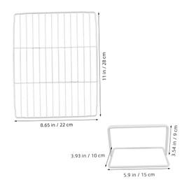 Operitacx Gefrierschrank Trennwand Ersatz Organizer Regal Netz Verstellbares Gestell Mit Trennwand Kühlschrank Für – Herausnehmbare Große Schranktrenner Kühlschranktrenner