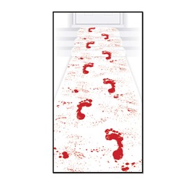 Beistle Bloody Footprints Runner, 24-Inch by 10-Feet