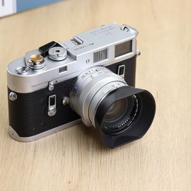 Haoge LH-ZV02MB Metal Lens Hood for Voigtlander Nokton 35mm f/1.4 II, 40mm f1.4, 50mm f1.5 II 28mm f1.5 VM Mount, Carl Zeiss Biogon T* 35mm f2 ZM, 2.8/35 35mm f2.8 ZM, 50, 50mm F2