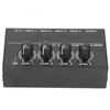 4 Channel Line Mixer Stereo Compact Low Noise Adjustable Volume