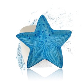 Metal Soap Dish in the Shape of a Starfish in Turquoise, Soap Holder for Soap Soap Nostalgic, Approx. 13 x 12 x 2 cm