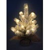 infactory Mini Christmas Tree with USB: Set of 4 Decorative