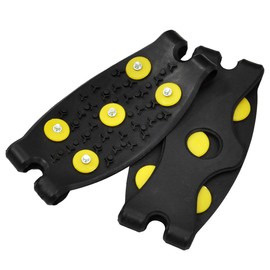 Goods Land 【 Toe-specific 】 Traction Cleat for Shoes, Anti-Slip Snowshoe, Snowshoe Spikes, Stretchable Rubber Belt, 5 Spikes, Winter Fall Prevention Shoes, Men's and Women's Crampons, Snow and Ice