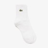 Lacoste Women's Croc Emblem Plain Short Socks, white