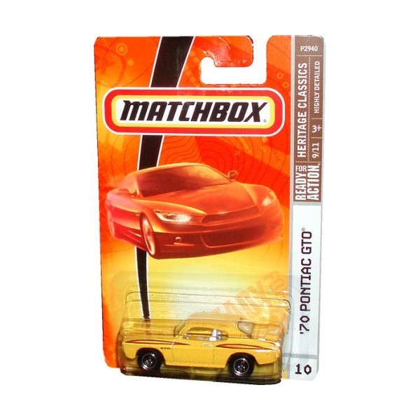 Matchbox Heritage Classics Yellow 1970 Pontiac GTO by Matchbox
