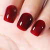 YTD Likomey Nude Gel Nail Polish,Berry Red 15ml Translucent Neutral