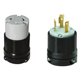 OCSParts L6-30PC NEMA L6-30 Plug and Connector Set - Rated for 30A, 250V, 3-Wire - cUL Listed (Pack of 2)